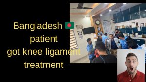 Bangladesh 🇧🇩 patient came for PCL ligament treatment in my hospital
